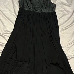 Torrid size 14 Black Leather Top Dress